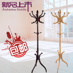 大衣架 落地 現代『大衣架 落地 現代雙十二清倉』歐式全實木衣帽架臥室宜家落地立式大衣服架移動現代簡約掛衣架子/防潮不銹鋼彩球掛鉤-haoxupei^.^1gshop家居旗艦店