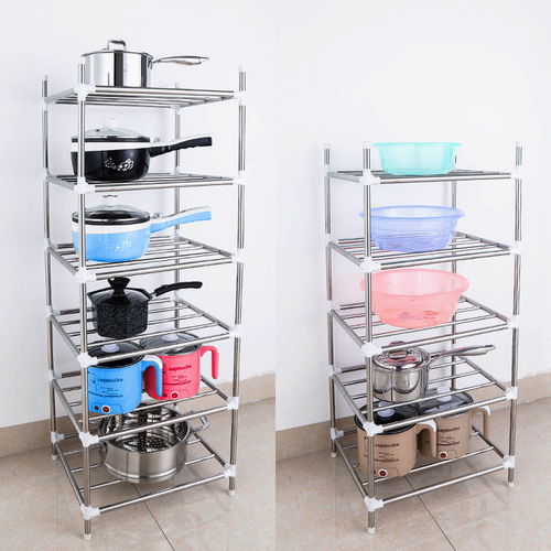 不銹鋼收納架 廚房與衛(wèi)生間的多功能置物解決方案